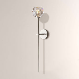 Luxury Crystal Wall Sconce Brass Bedroom Vanity Light