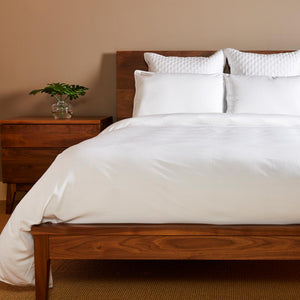 Bamboo Duvet Cover Set - 100% Viscose from Bamboo - 3pc - White