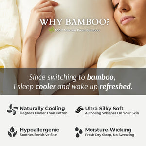 Bamboo Fitted Sheet - 100% Viscose from Bamboo - Ivory