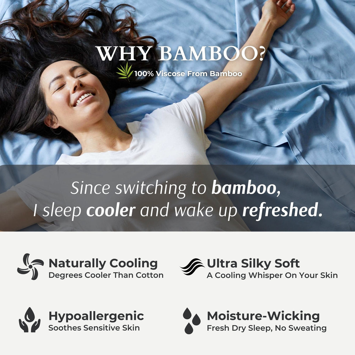 Bamboo Pillowcases - 100% Viscose from Bamboo – Ocean
