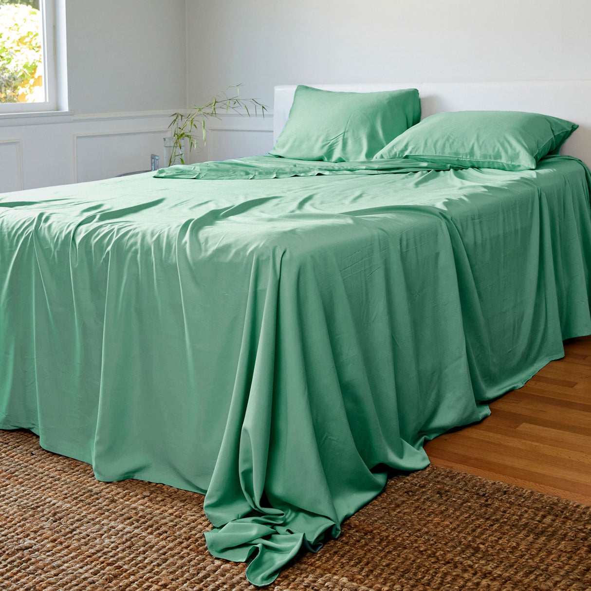 Bamboo Sheet Set - 100% Viscose from Bamboo - Seaglass