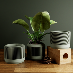 Bamboo Planter Set