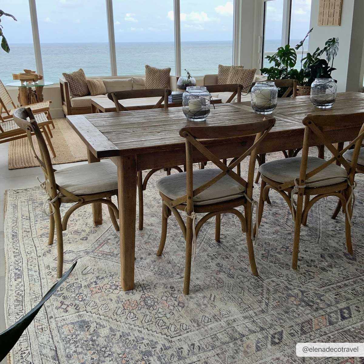 Barny Tan Flat Pile Washable Area Rug