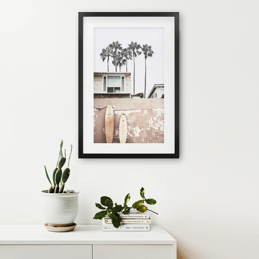 Coastal Surfing Lifestyle Print. Terracotta Surfboards