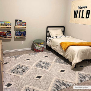 Belance High/Low Pile Rug with Tassels - Clearance