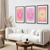 Colourful Gradient Aura Angel Wall Decor