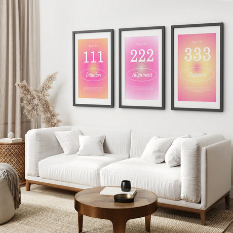 Colourful Gradient Aura Angel Wall Decor