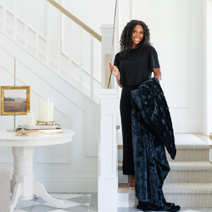 Faux Fur Throw Blankets by Saranoni
