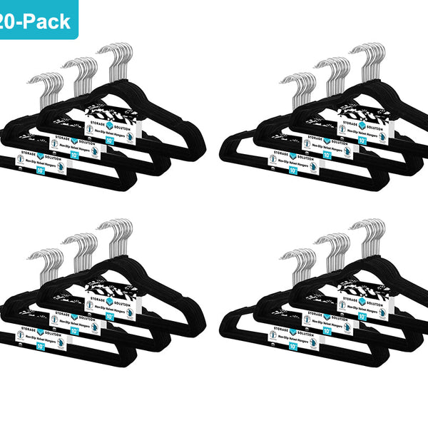 120 Pack of Premium Velvet Non-Slip Hangers with 360 Degree Rotatable Hook