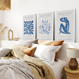 Henri Matisse Museum Blue Wall Art Print Set