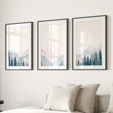 Forest and Mountain Landscape Painting Posters