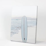 Blue Surfboard Print. Ocean Beach Wall Art