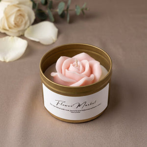 Rose Flower Candle in a Jar
