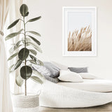 Bohemian Pampas Grass Print. Nature Inspired Theme