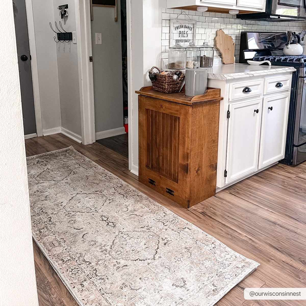 Standon Vintage Flat Pile Washable Rug