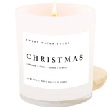Christmas Soy Candle - White Jar - 11 oz