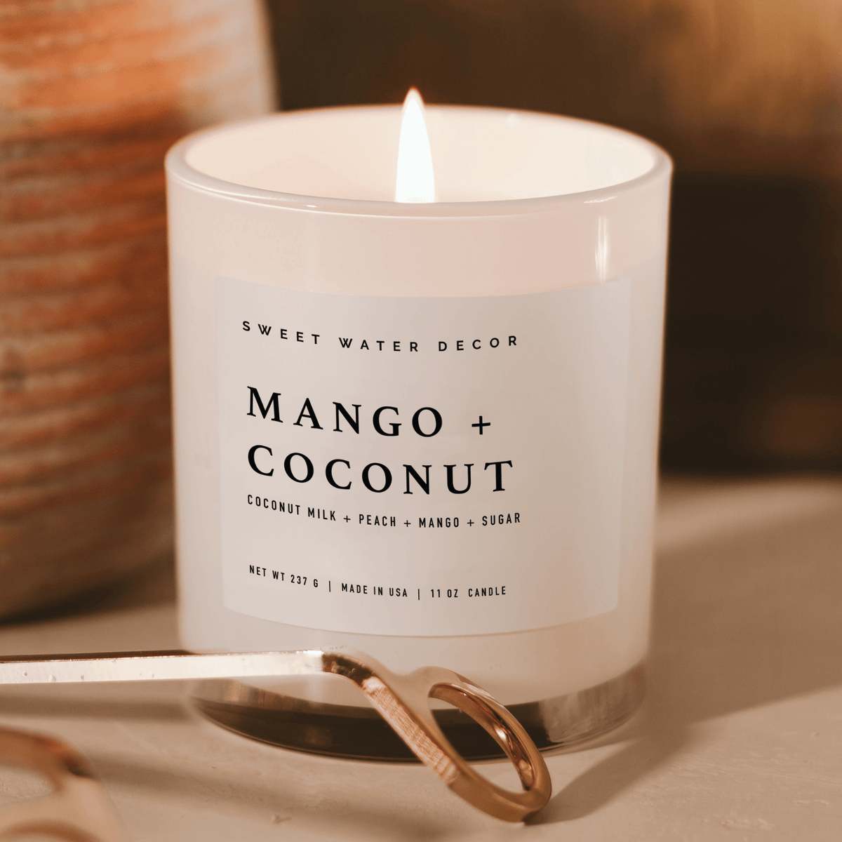Sweet Water Decor Mango and Coconut Soy Candle - view 3