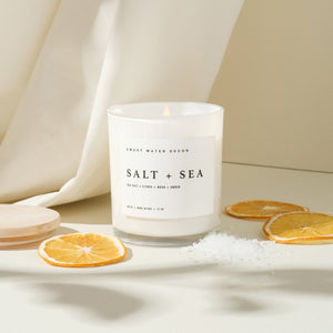 Sweet Water Decor Salt and Sea Soy Candle - view 5
