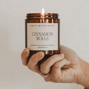 Cinnamon Rolls Soy Candle - 9 oz Amber Jar