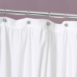 Serena Shower Curtain 72" x 72" Soft Brushed Poly with Ruching