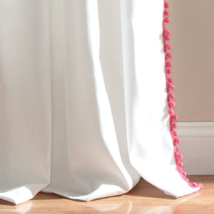 Pom Pom Window Curtain Panel