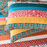 Boho Stripe Quilt Set