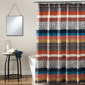 Boho Stripe Shower Curtain 72" x 72"
