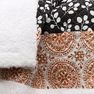 Bohemian Stripe Throw Sherpa 60" x 50"