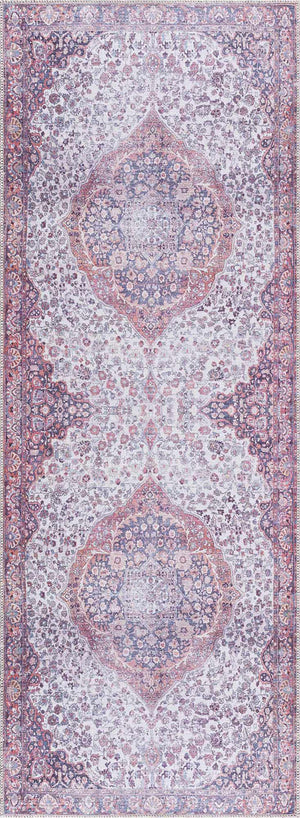 Red Cael Tumble Dry Washable Rug - Promo