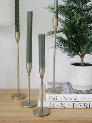 Handcrafted Antique Brass Candlesticks