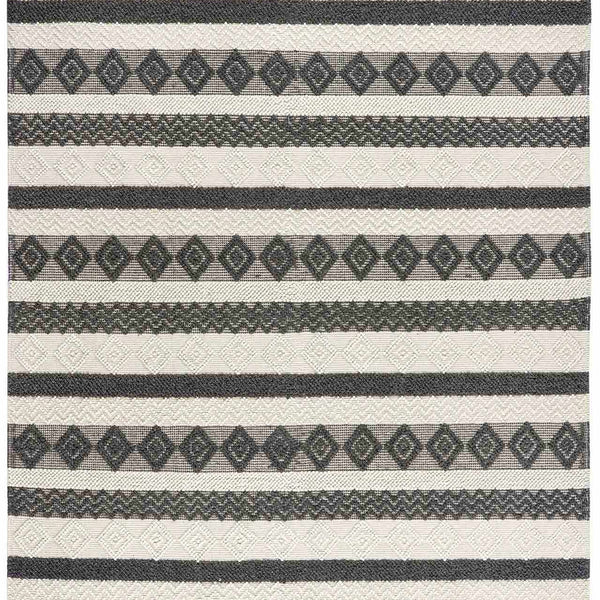 Whittington Black&White Wool Rug - Clearance
