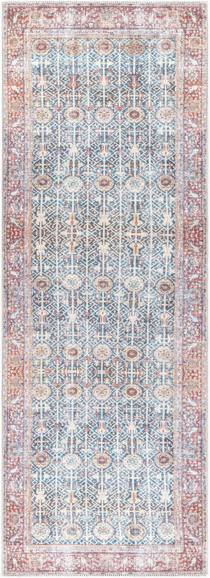 Rust Catadupa Distressed Washable Area Rug - Clearance