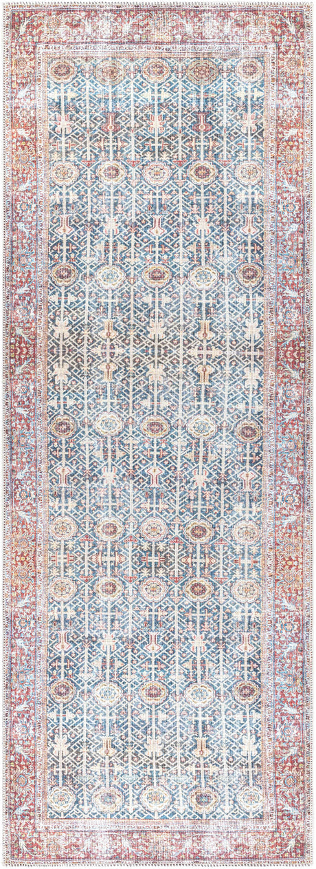 Rust Catadupa Distressed Washable Area Rug - Clearance