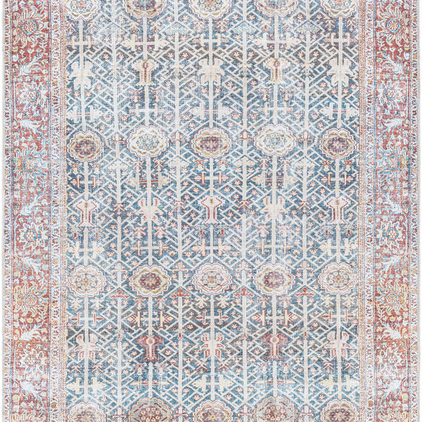Rust Catadupa Distressed Washable Area Rug - Clearance
