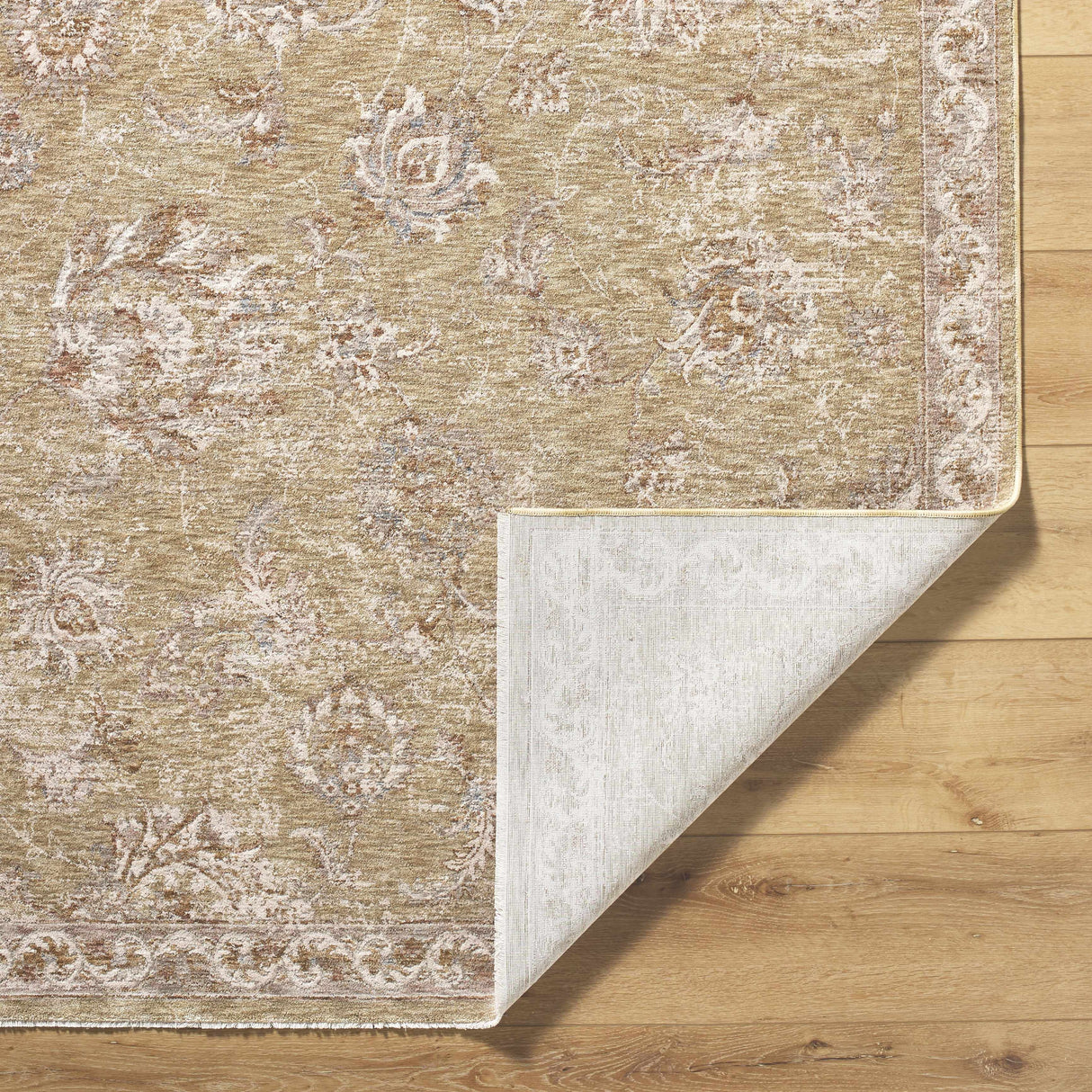 Chyron Olive Area Rug