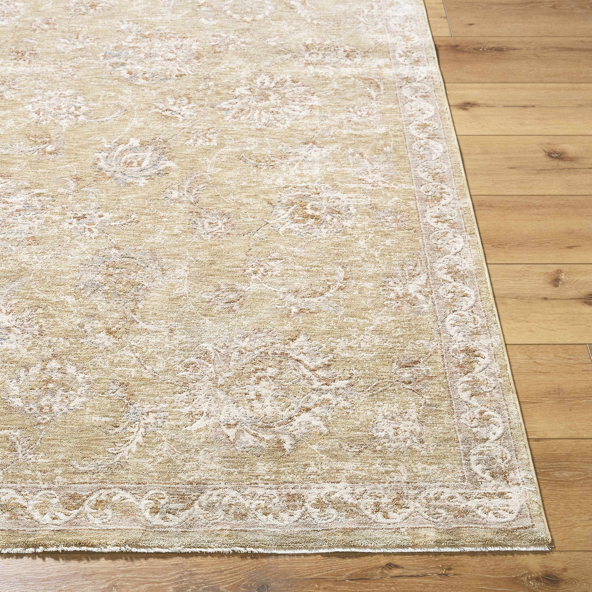 Chyron Olive Area Rug