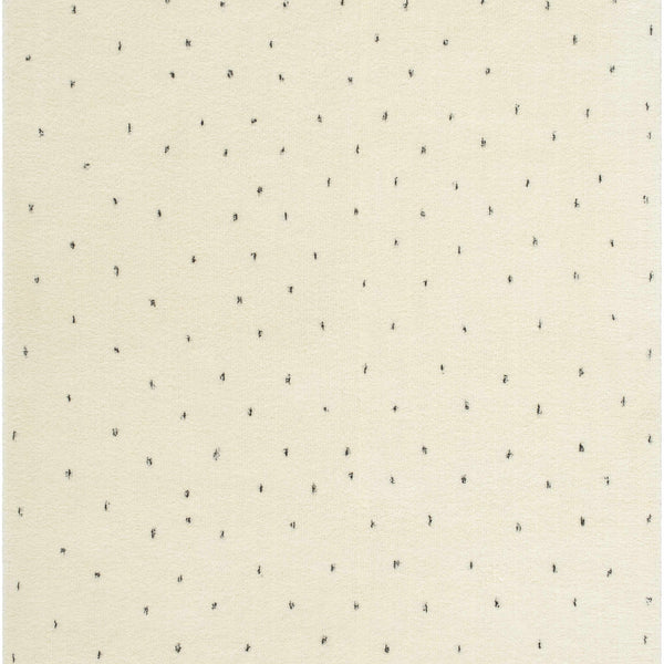 Cirila Dotted Ivory Washable Wool Rug