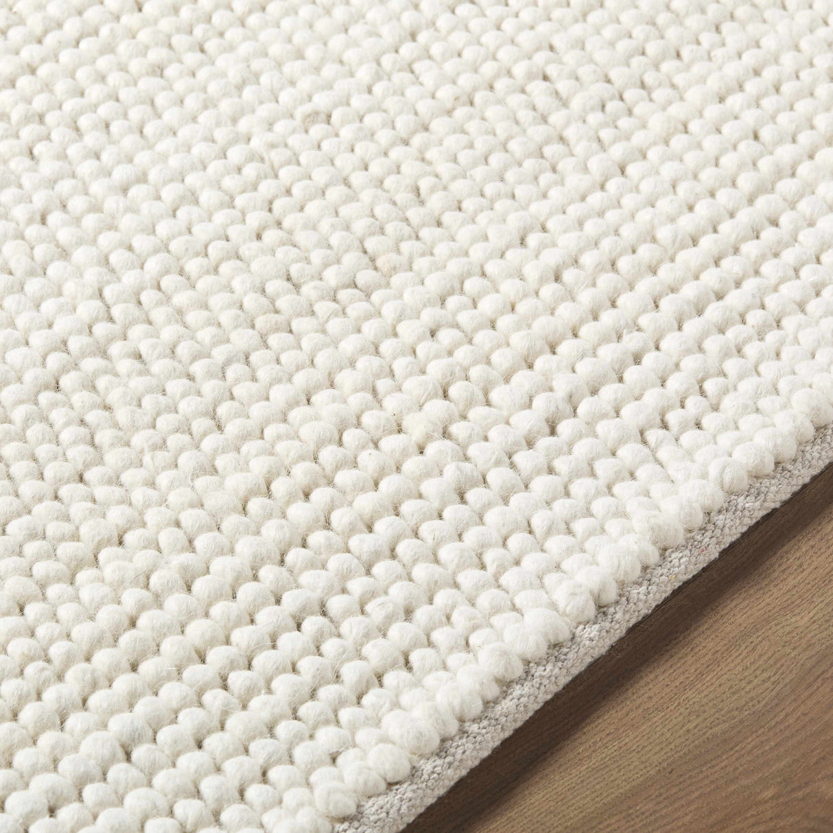 Clayne Beige Premium Wool Area Rug