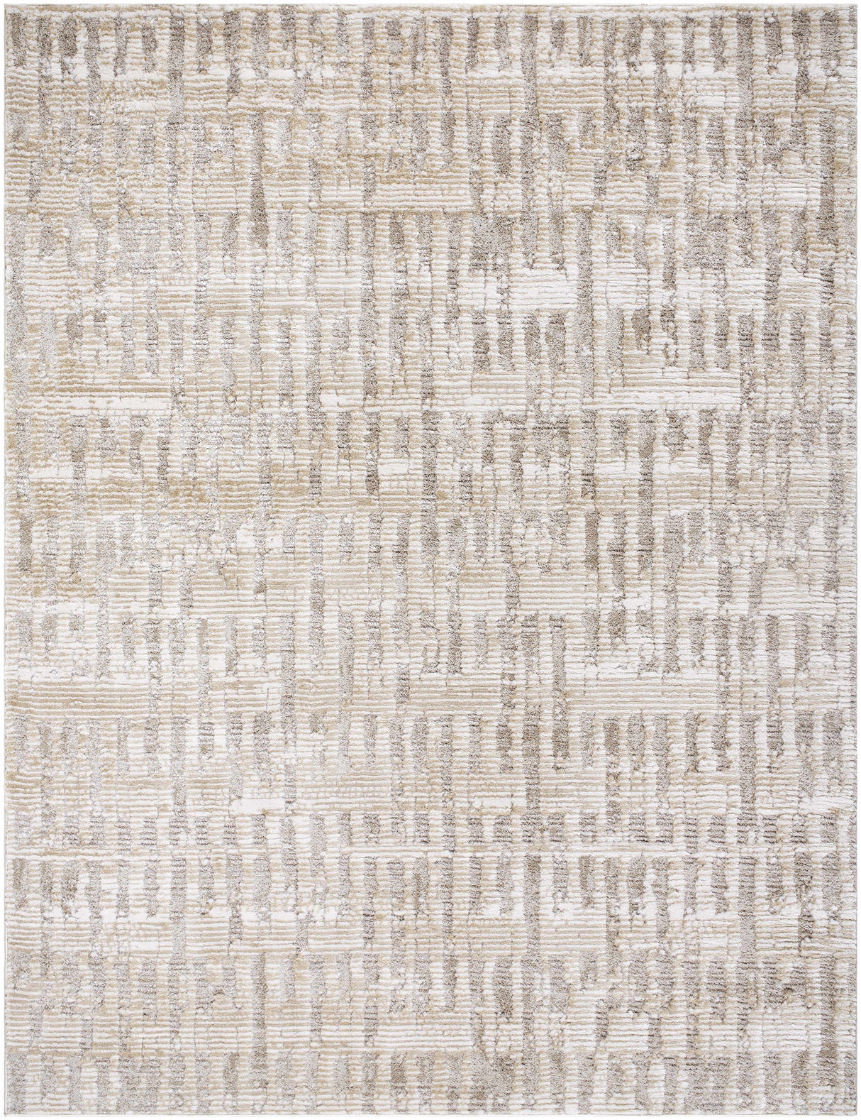 Chelle Beige Shag Area Rug - Clearance