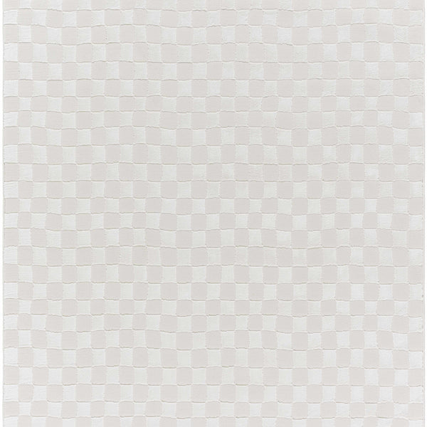 Carina Light 3D Checkered Washable Area Rug