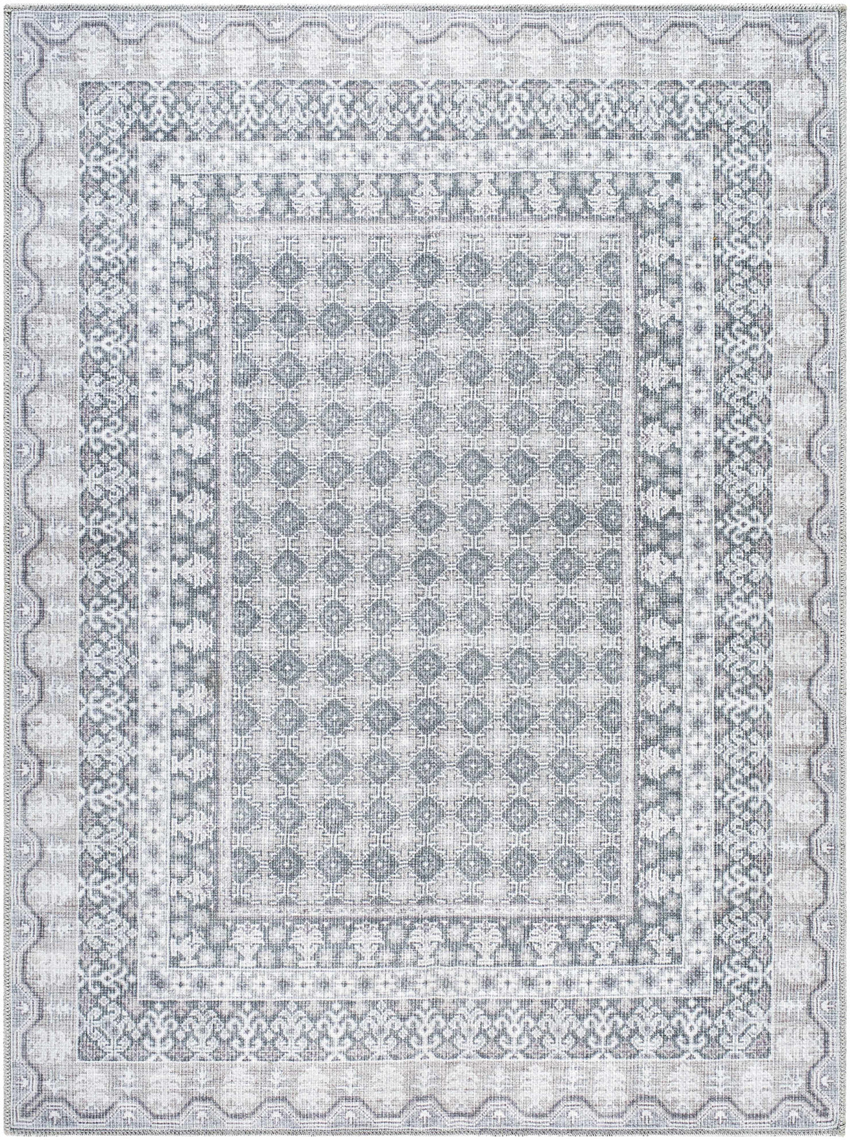Rainier Gray Washable Rug | Our PNW Home X Livabliss
