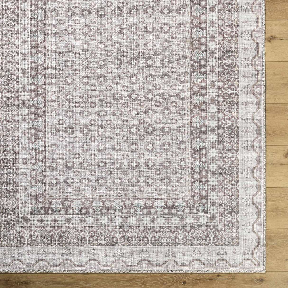 Rainier Brown Washable Rug | Our PNW Home X Livabliss
