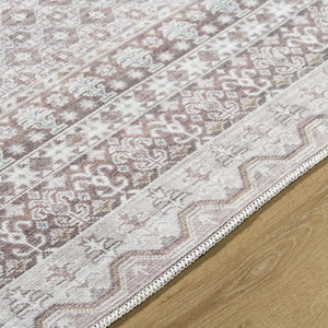 Rainier Brown Washable Rug | Our PNW Home X Livabliss