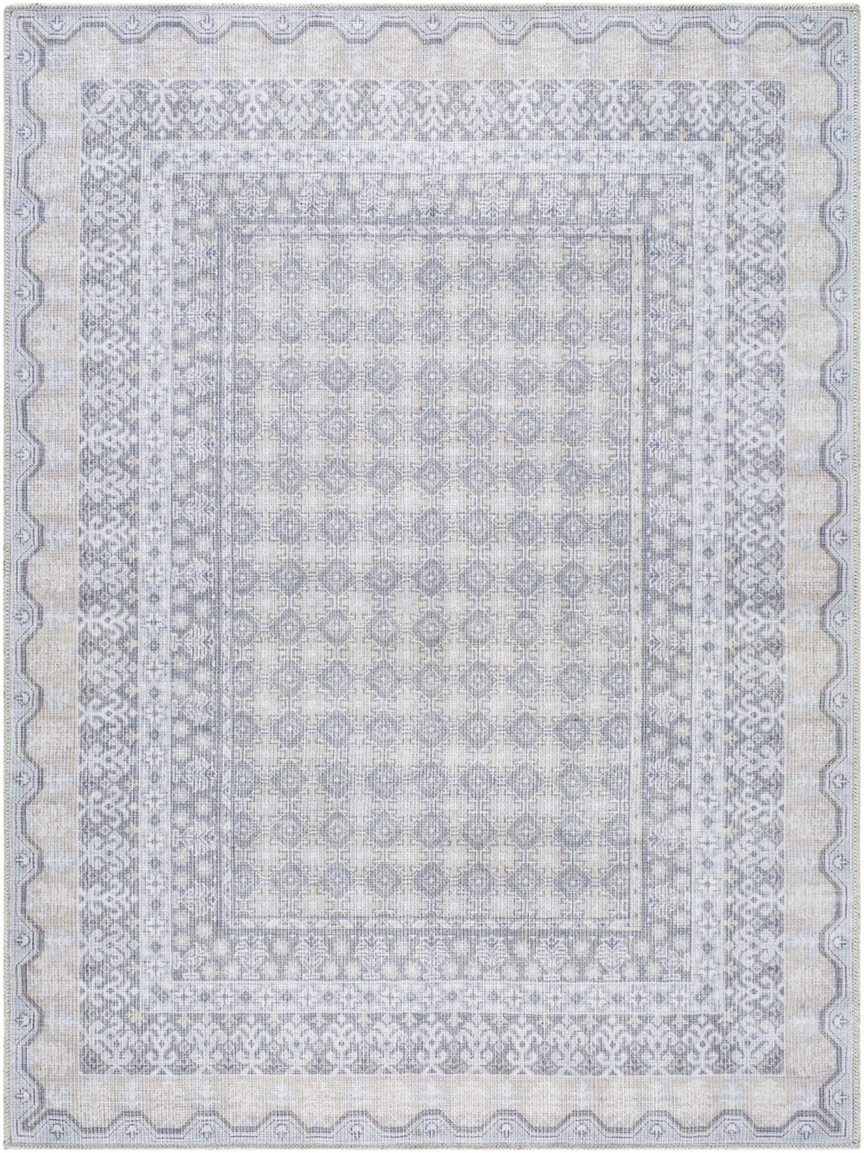 Rainier Blue Washable Rug | Our PNW Home X Livabliss