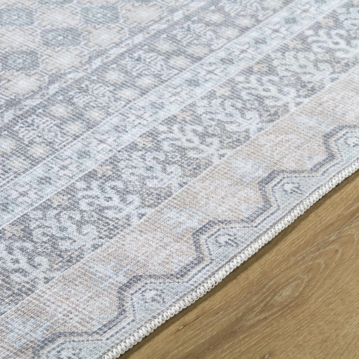 Rainier Blue Washable Rug | Our PNW Home X Livabliss