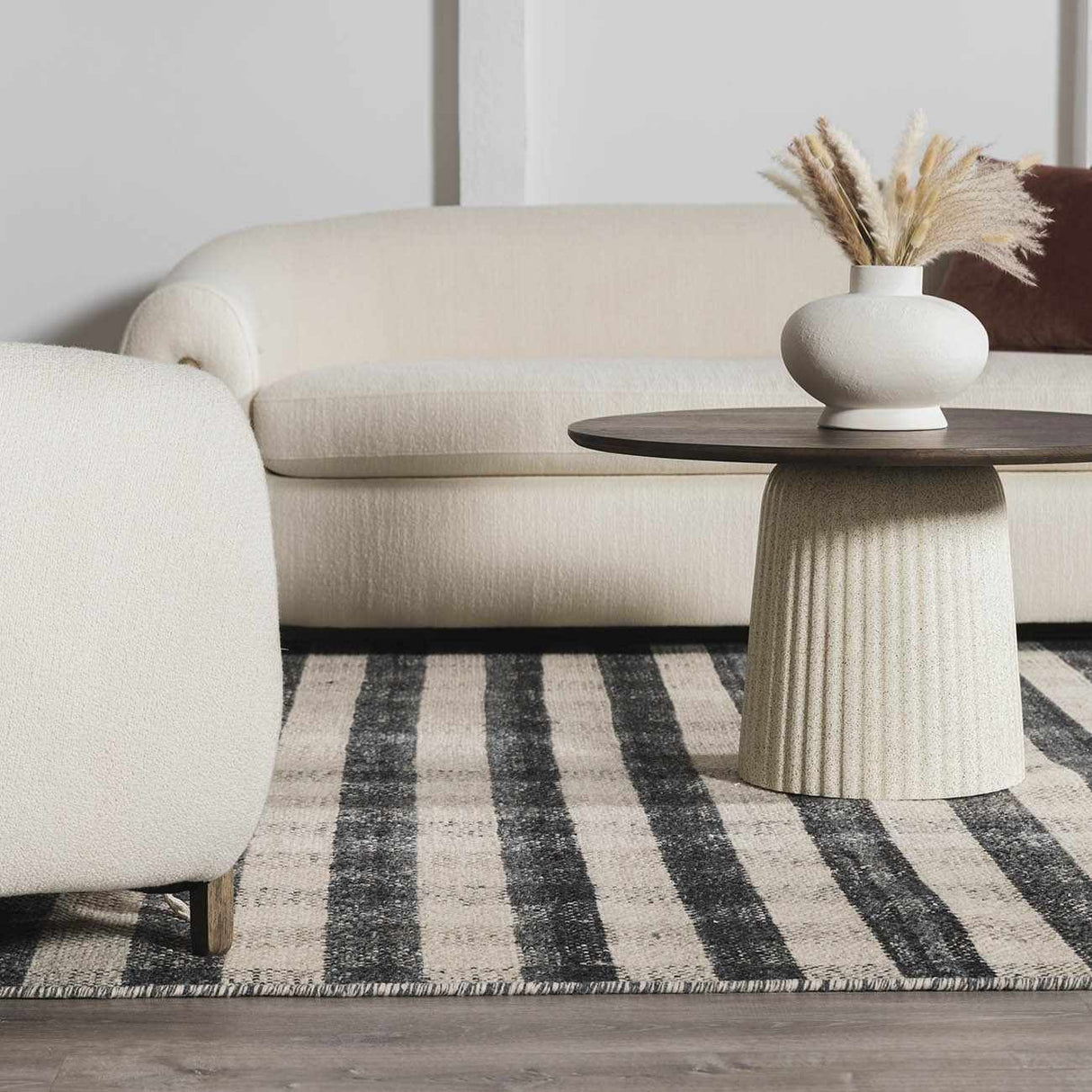 Chilliwack Gray Plaid Wool Rug