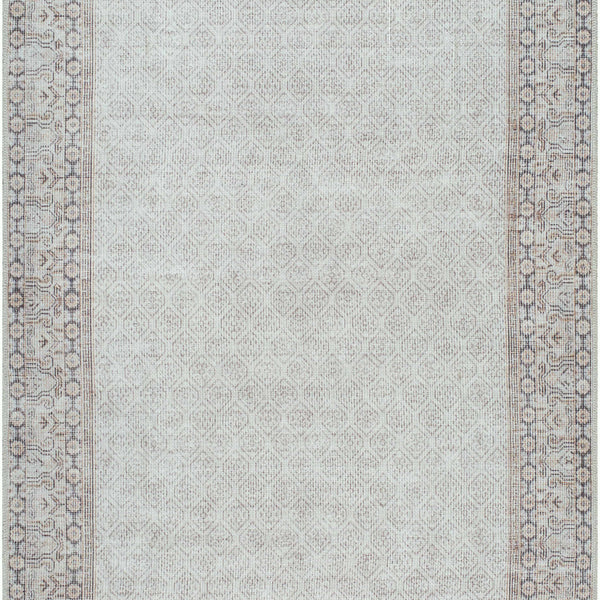 Rainier Cottage Border Beige Washable Rug | Our PNW Home X Livabliss