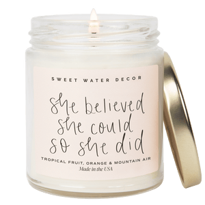 She Believed She Could So She Did Soy Candle - 9 oz Island Air