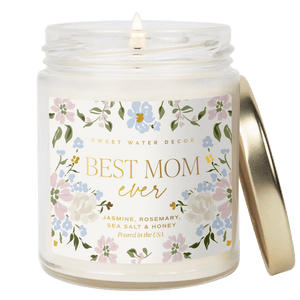 Sweet Water Decor Best Mom Ever Soy Patterned Candle