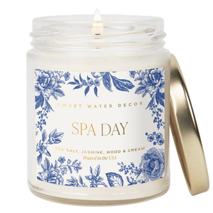 Sweet Water Decor Spa Day Soy Patterned Candle